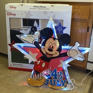 4th of July Lighted Mickey Mouse Decoration